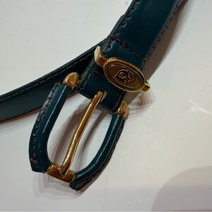 Dior Women's dark teal and Gold Belt